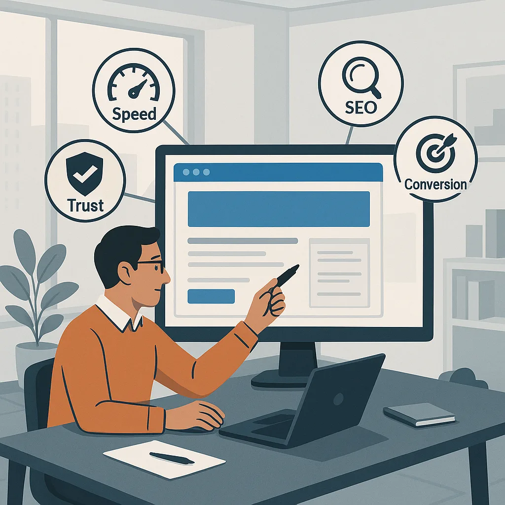 Các tiêu chí đánh giá website chất lượng trong một văn phòng làm việc